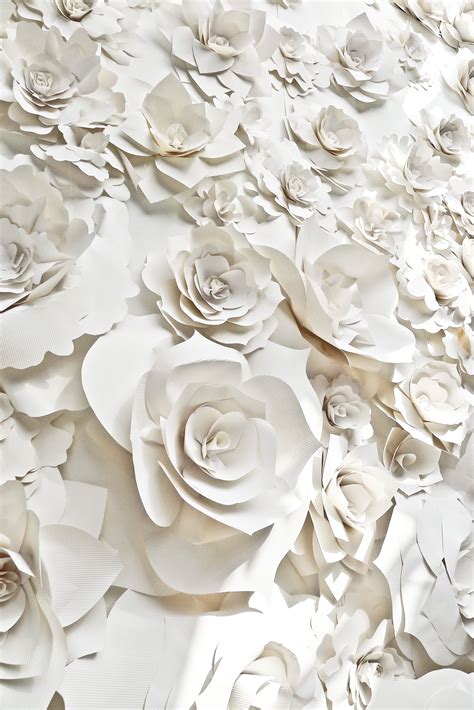 chanel flower flower wall|More.